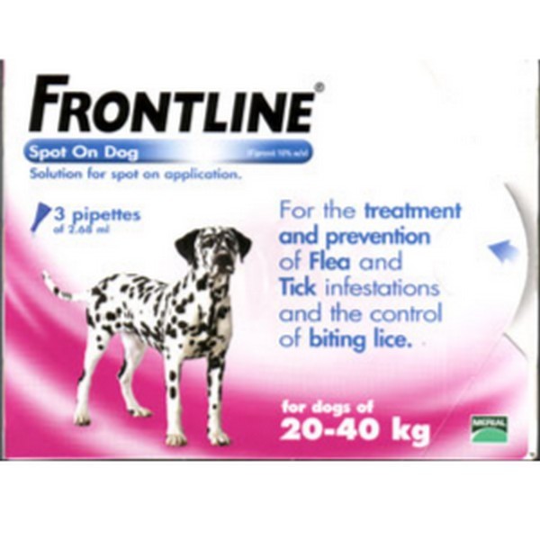 Frontline Spot On Large Dog 20-40Kg 3Pk