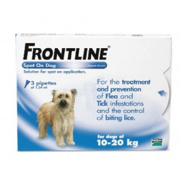 Frontline Spot On Medium Dog 10-20Kg 3Pk