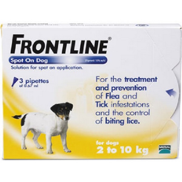 Frontline Spot On Small Dog 2-10Kg 3Pk