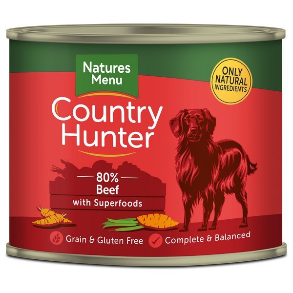 Country Hunter Beef Dog Can 600g