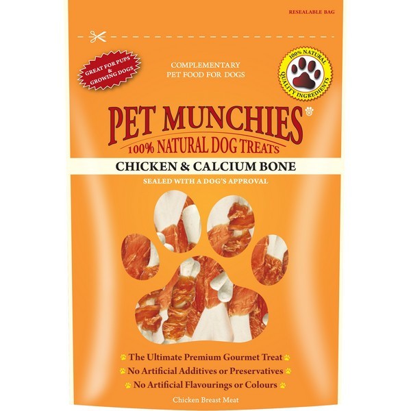 Pet Munchies Chicken And Calcium Bones 100G