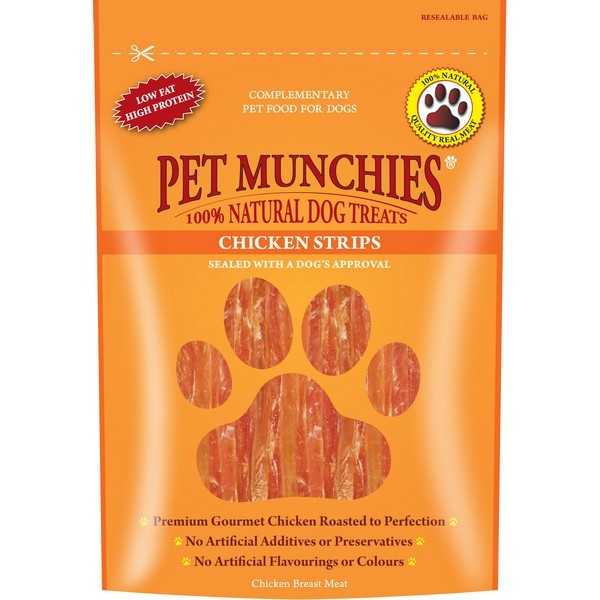 Pet Munchies Chicken Strips 90G