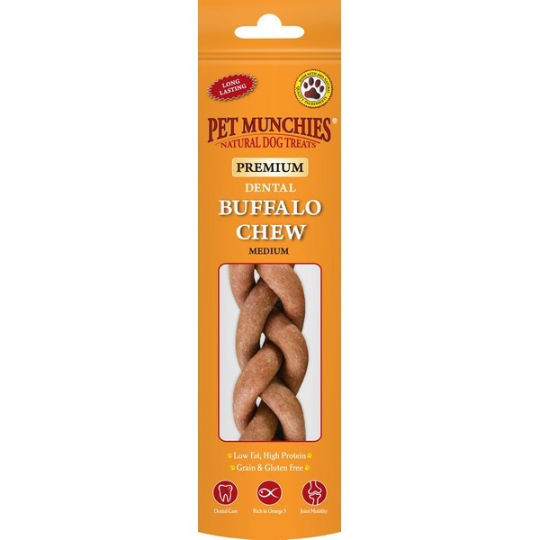 Pet Munchies Medium Buffalo Dental Chews 55G