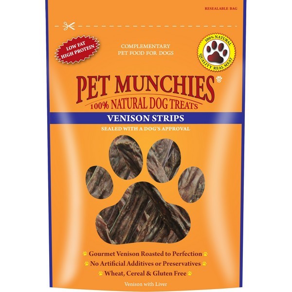 Pet Munchies Venison Strips 75G