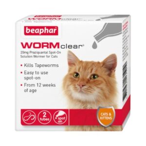 Beaphar Wormclear Spot-On Cats-2Pk
