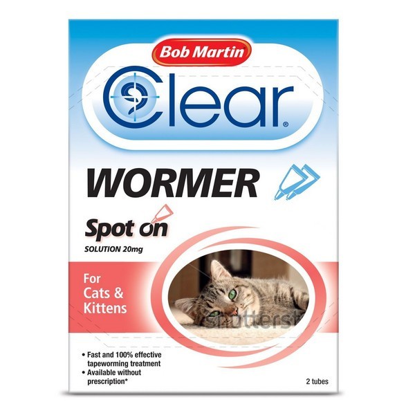 Bob Martin Spot On Wormer Cats 2 Tubes