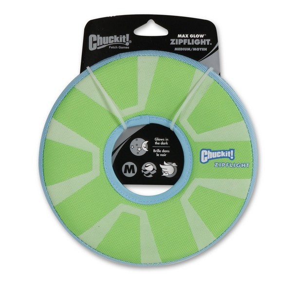 Chuckit Max Glow Zipflight Med 21Cm