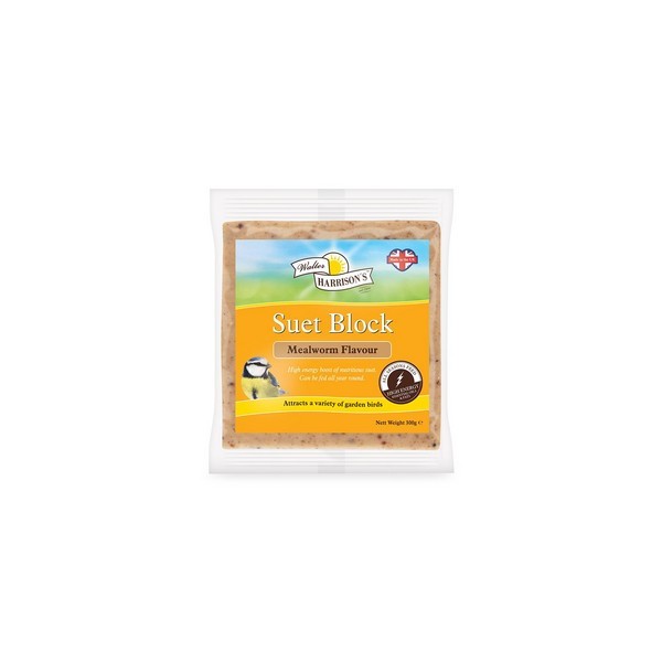 Harrisons Suet Block Mealworms 300G