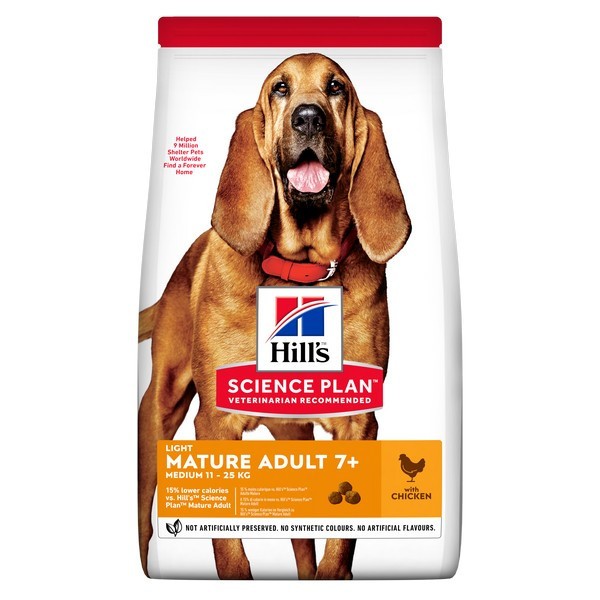 Hill's Science Plan 7+ D Mature Light Medium Chicken 14Kg