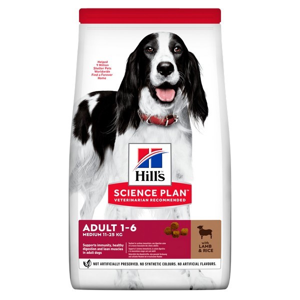 Hill's Science Plan Dog Med Dry Lamb