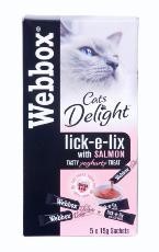 Webbox Cats Lick E Lix Salmon 5 Pk