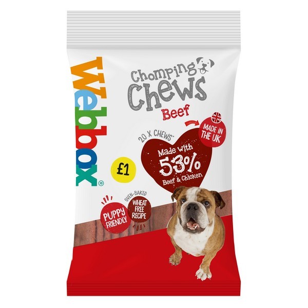 Webbox Chomping Chews Beef Pmp £1
