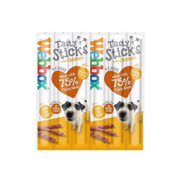 Webbox Dogs  Dog Sticks Chicken 6Stk