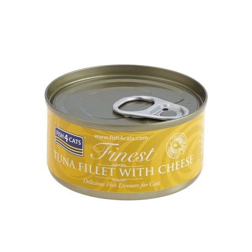Fish 4 Cats Finest Tuna Fillet With Cheese 70G