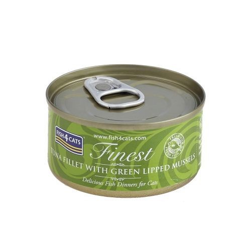 Fish 4 Cats Finest Tuna Fillet With Mussel 70G