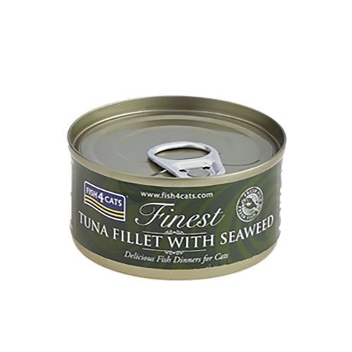 Fish 4 Cats Finest Tuna Fillet With Seaweed 70G