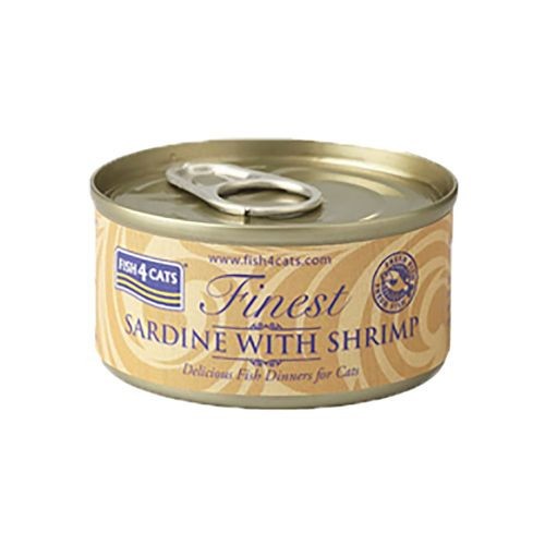 Fish 4 Cats Finest Sardine With Shrimp 70G