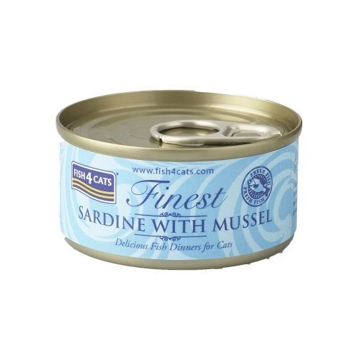 Fish 4 Cats Finest Sardine With Mussel 70G