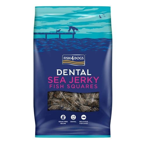 Fish 4 Dogs Dental Sea Jerky Fish Squares 575G