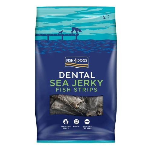 Fish 4 Dogs Dental Sea Jerky Fish Strips 500G