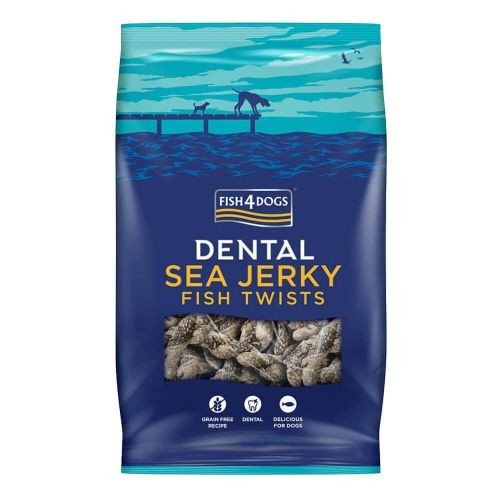 Fish 4 Dogs Dental Sea Jerky Fish Twists 500G