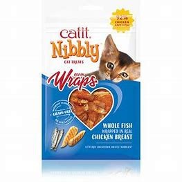 Catit Nibbly Wraps, Chicken & Fish, 30G