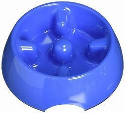 Dogit Anti-Gulp Bowl Medium Blue 600Ml