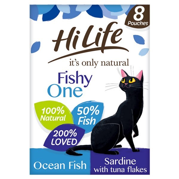 Hilife Natural Pouch The Fishy One 8Pk 70G