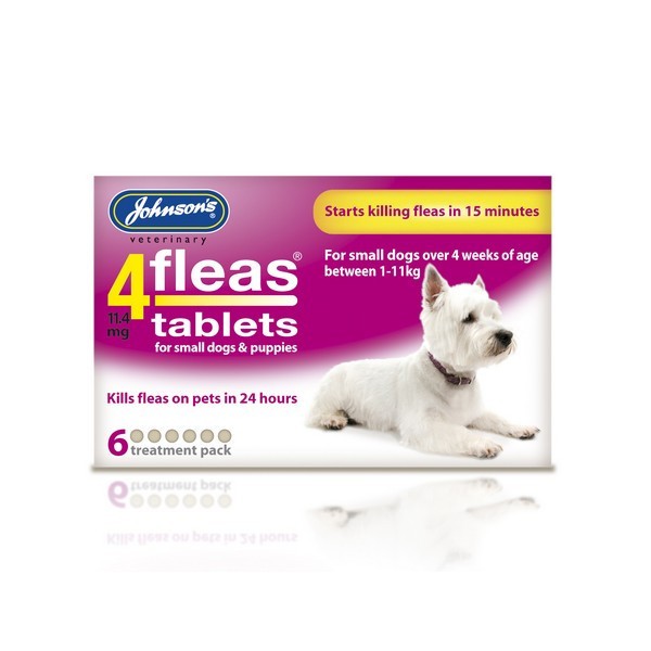 Jvp 4 Fleas Pup Flea Tablets (6Tabs)