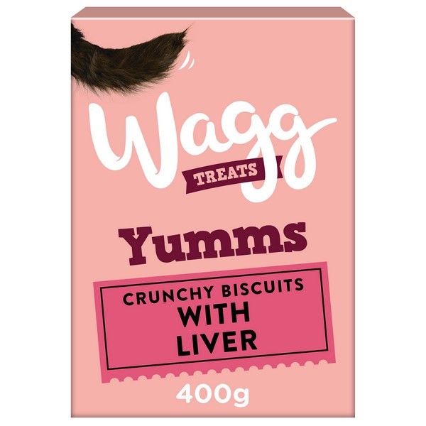 Wagg Yumms Dog Biscuits Liver 400G