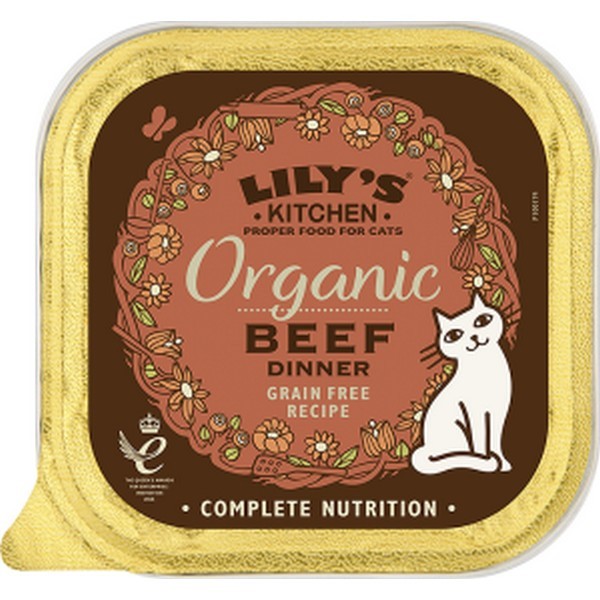 Lilys Organic Beef For Cats 85G
