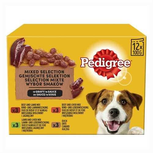 Pedigree Adult Beef, Liver & Veg 12Pk