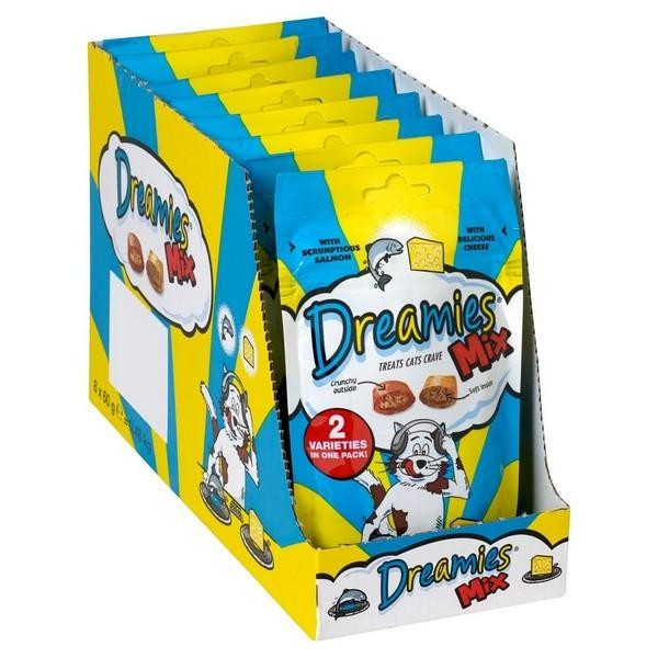 Dreamies Mix Salmon And Cheese 60G