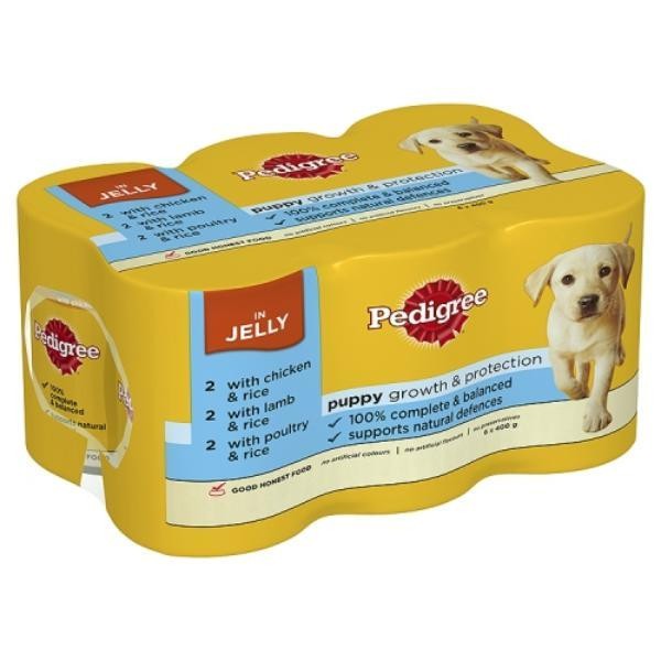 Pedigree Puppy Tins Jelly 6X400G