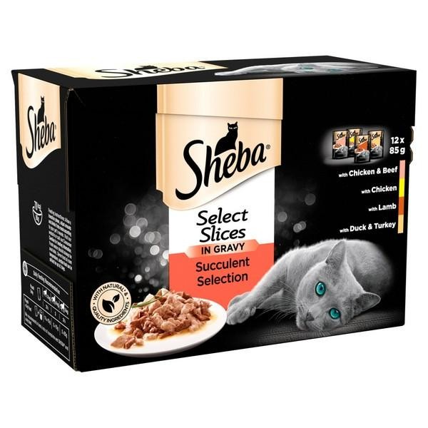 Sheba Select Slices Succulent Collection in Gravy 12X85G