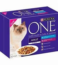 Purina One Adult Cat Mvofish&Grnb 8X85G