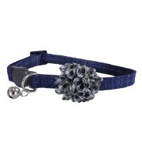 Designer Cat Collars Blue Scrunch