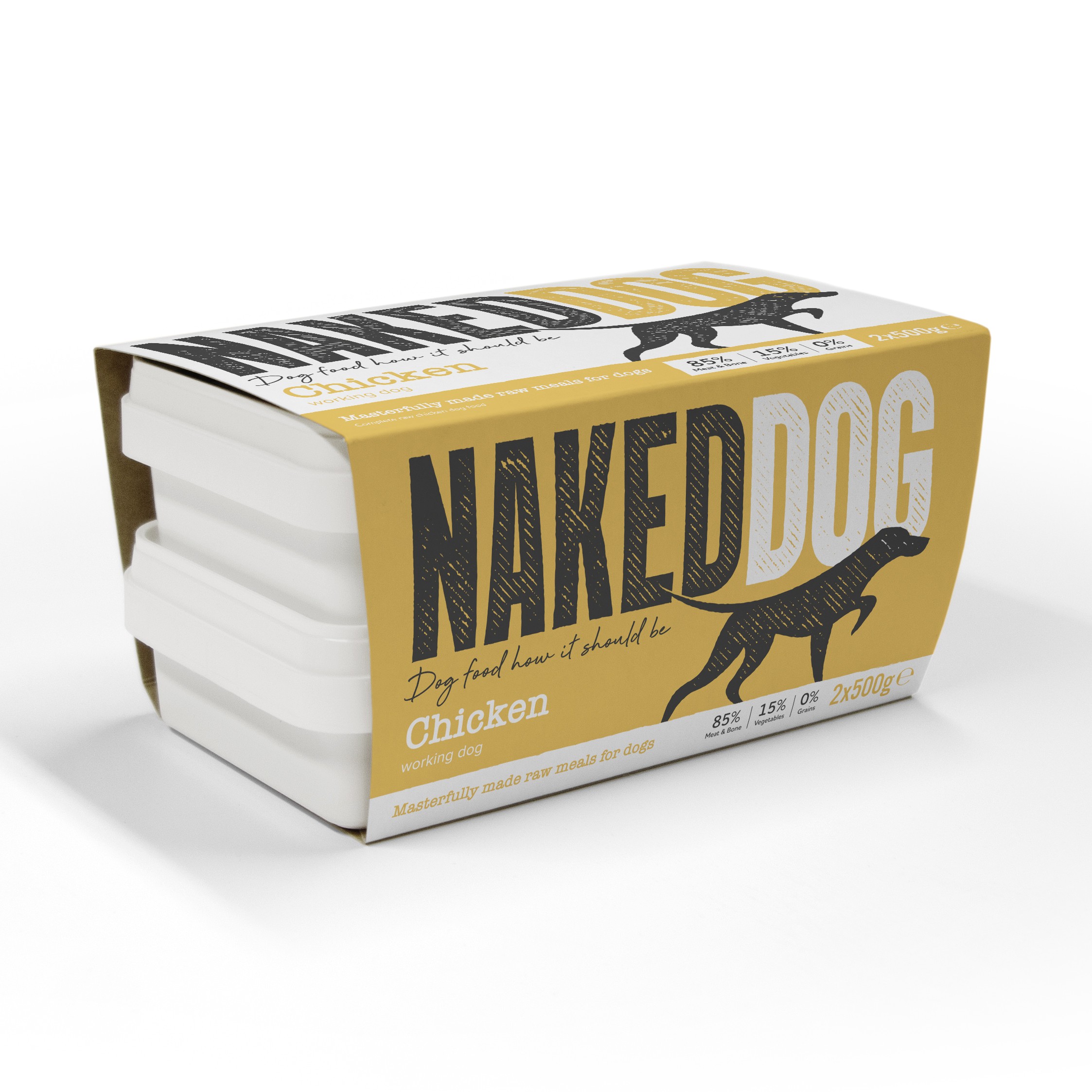 Naked Chicken Working Dog 2 X 500G