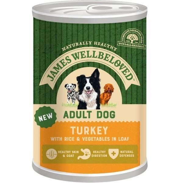 James Wellbeloved Adult Turkey  &  Rice Loaf Can