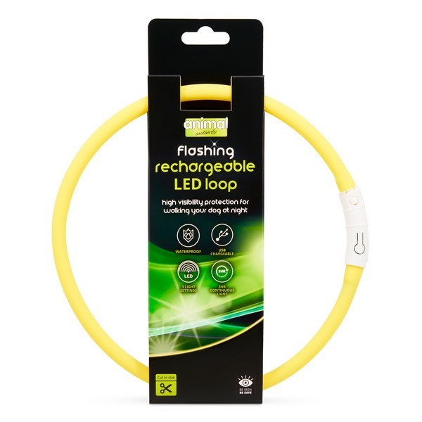 Animal Instinct Flash Safe Rechargeable LED Loop Yellow
