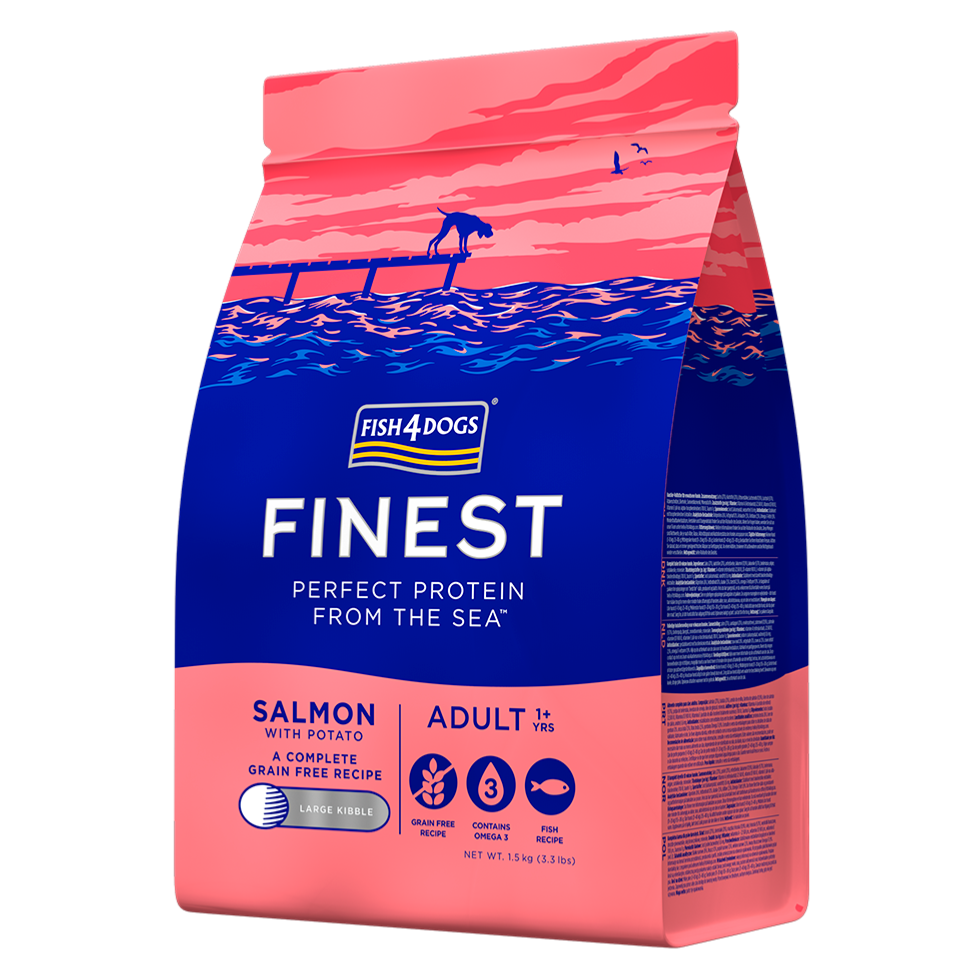 Fish 4 dogs Adult Salmon Potato Large Dog 1.5Kg