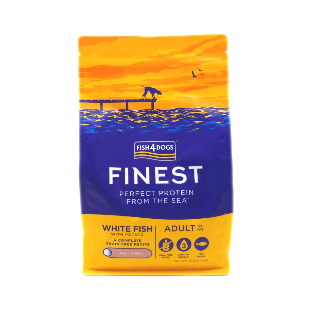 F4D Adult White Fish Potato Sml 1.5Kg