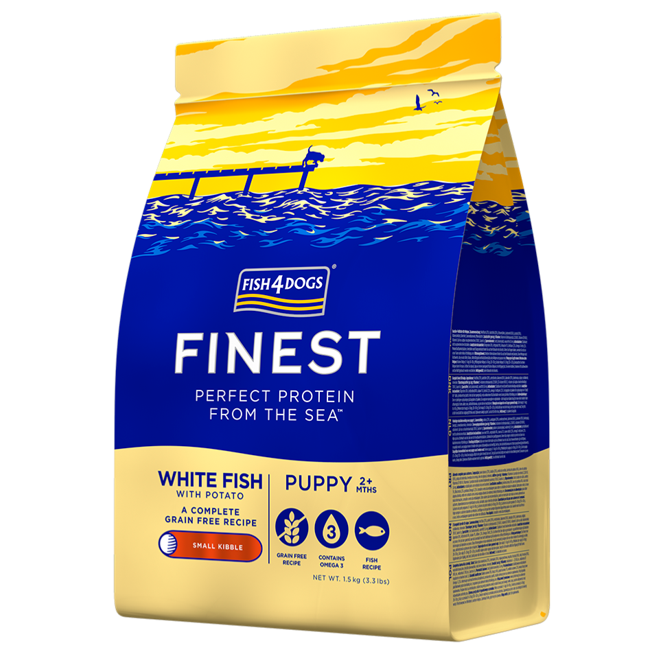 F4D Puppy White Fish Potato Sml 1.5Kg