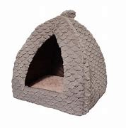 Grey & Pink Fleece Pyramid 40Cm
