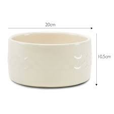 Scruffs Icon Water Bowl - 20Cm Cream