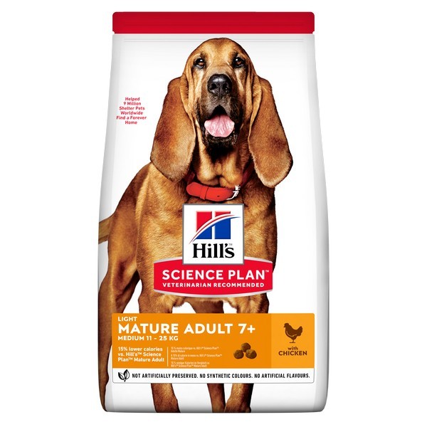 Hill's Science Plan 7+ D Mature Light Medium Chicken 14Kg