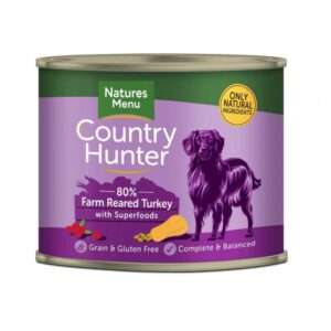 Natures Menu Country Hunter Turkey & Cranberry Dog Food Can 600G