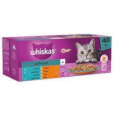 Whiskas 1+ Pouches Duo Surf & Turf 40 X 85G
