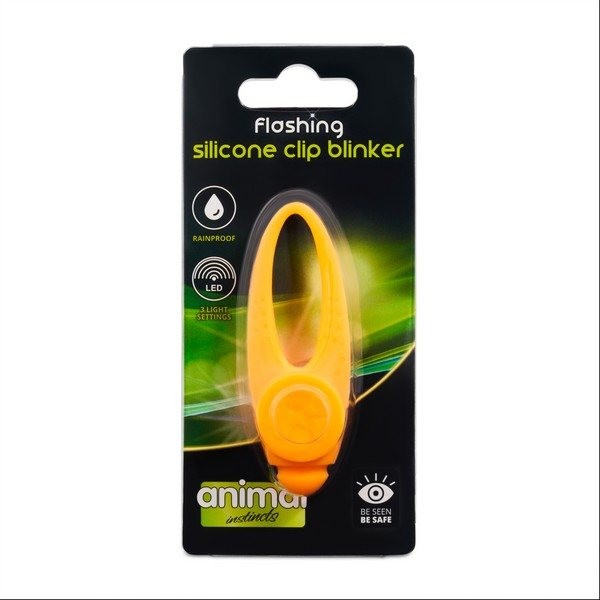 Animal Instincts Flashing Safety Collar Clip