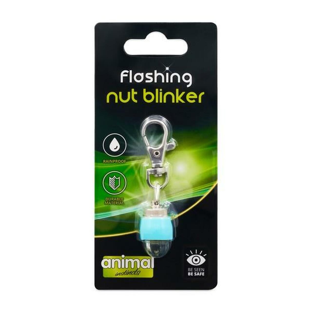 Animal Instinct Flashing Safety Nut Blinker Blue